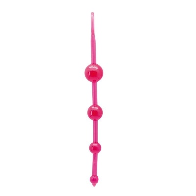 Koraliki analne Timeless Jelly 4 kulki 20 cm (1,5-3 cm) różowe - 1 2