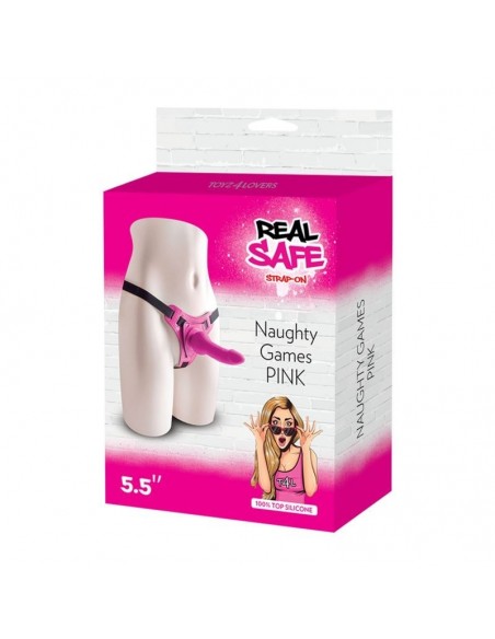 Dildo Na Pasku Cintura Regolabile Strap-On Pink Toyz4Lovers - Strap-ony, dilda na pasku bez wibracji - 7