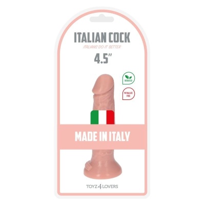 Dildo na przyssawce Italian Cock 4,5" 13 cm cielisty - 1 2