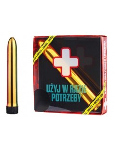 Wibrator na prezent Awaryjny Wibrator Złoty - Wibratory Klasyczne - 1