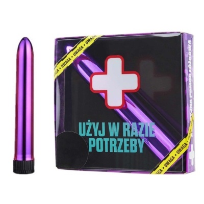 Grammi Wibrator Awaryjny Fioletowy w pudełku-apteczce na wieczór panieński - 1