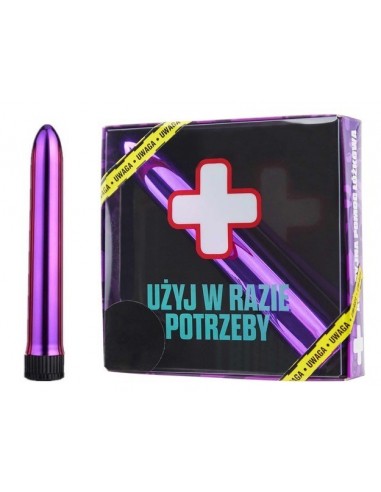 Wibrator na prezent Awaryjny Wibrator Fioletowy - Wibratory Klasyczne - 1