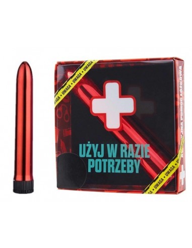 Wibrator na prezent Awaryjny Wibrator Czewony - Wibratory Klasyczne - 1