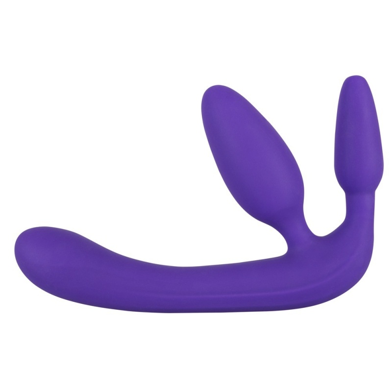 Strap-On bez Uprzęży Triple Teaser – trójdzielna konstrukcja z dildem 20 cm - 2