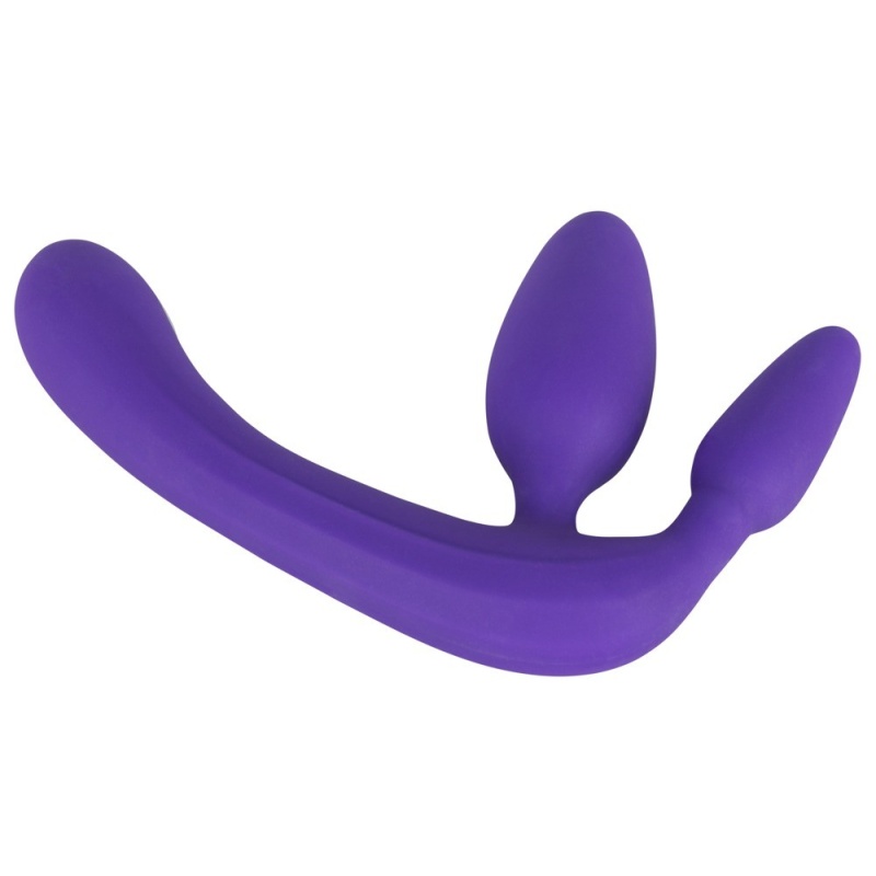 Strap-On bez Uprzęży Triple Teaser – trójdzielna konstrukcja z dildem 20 cm - 3