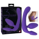Strap-On bez Uprzęży Triple Teaser – trójdzielna konstrukcja z dildem 20 cm - 6