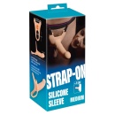 Przedłużacz prącia Silicone Strap-on +5 cm medium – nakładany, z twardym żołędziem, 16 cm - 7