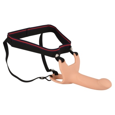 Przedłużacz prącia Silicone Strap-on +5 cm medium – nakładany, z twardym żołędziem, 16 cm - 1