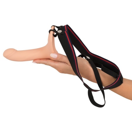 Przedłużacz prącia Silicone Strap-on +5 cm medium – nakładany, z twardym żołędziem, 16 cm - 3