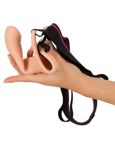 Dildo Na Pasku Dla Mężczyzn Silicone Strap-On +5Cm Medium - Strap-ony, dilda na pasku bez wibracji - 4