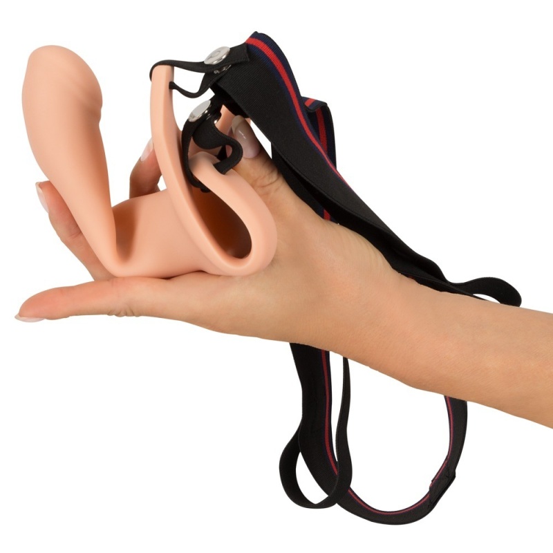 Przedłużacz prącia Silicone Strap-on +5 cm medium – nakładany, z twardym żołędziem, 16 cm - 4