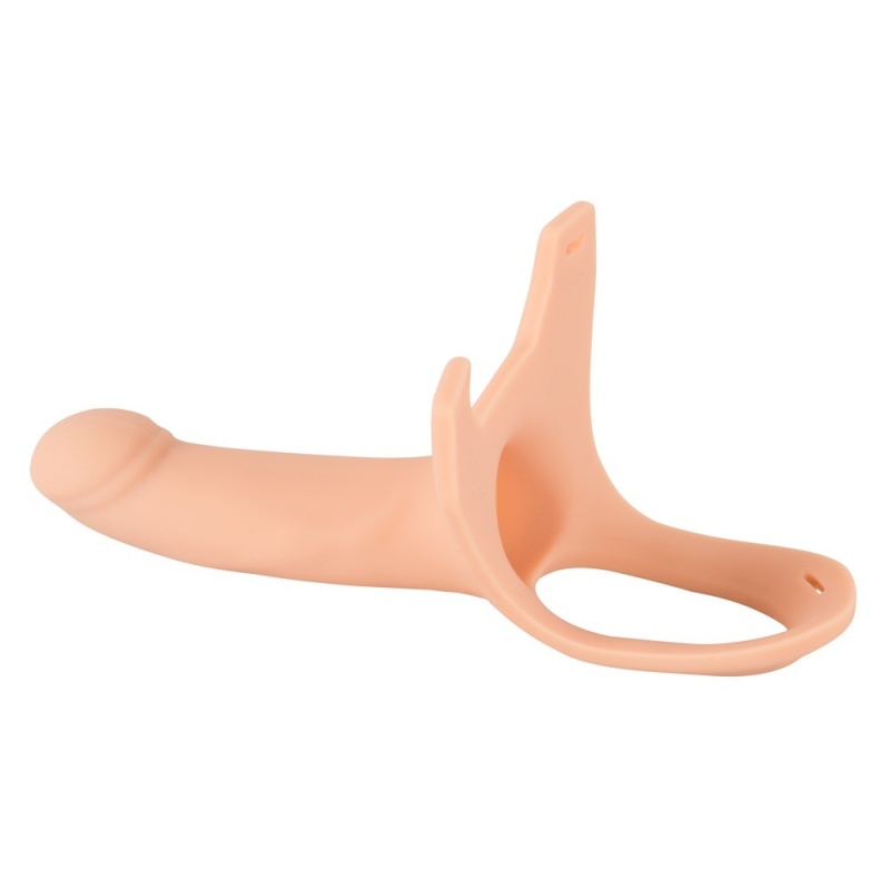 Przedłużacz prącia Silicone Strap-on +5 cm medium – nakładany, z twardym żołędziem, 16 cm - 5