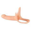 Przedłużacz prącia Silicone Strap-on +5 cm medium – nakładany, z twardym żołędziem, 16 cm - 5