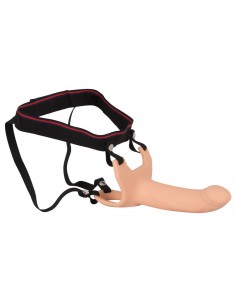 Strapon Dla Mężczyzny Silicone Strap-On +6Cm Large - Strap-ony, dilda na pasku bez wibracji - 1 2