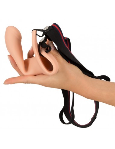 Strapon Dla Mężczyzny Silicone Strap-On +6Cm Large - Strap-ony, dilda na pasku bez wibracji - 5