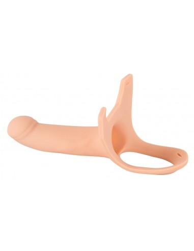 Strapon Dla Mężczyzny Silicone Strap-On +6Cm Large - Strap-ony, dilda na pasku bez wibracji - 6