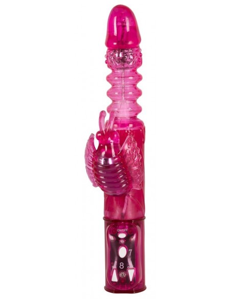Wibrator króliczek Butterfly Vibrator pink - Wibratory Króliczki - 1