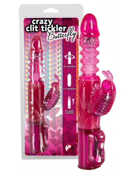 Wibrator króliczek Butterfly Vibrator pink - Wibratory Króliczki - 4