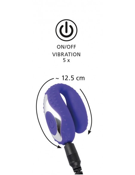 Stymulator dla Par Blow Job Vibe Purple - Stymulatory i wibratory dla par - 8