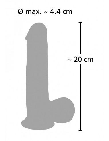 Realistyczny wibrator CYBERSKÓRA Medical Silicone Pulsating Vib - Wibratory z cyberskóry - 8