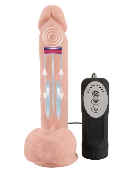 Realistyczny wibrator CYBERSKÓRA Medical Silicone Thrusting Vib - Wibratory z cyberskóry - 4