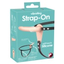Vibrating Strap-On ORION – regulowany pas z wibracją i wyjmowanym wibrobulletem, 10 trybów, korpus silikonowy 15,7 cm - 2