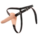 Vibrating Strap-On ORION – regulowany pas z wibracją i wyjmowanym wibrobulletem, 10 trybów, korpus silikonowy 15,7 cm - 3