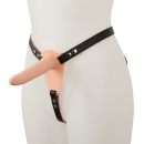 Vibrating Strap-On ORION – regulowany pas z wibracją i wyjmowanym wibrobulletem, 10 trybów, korpus silikonowy 15,7 cm - 1