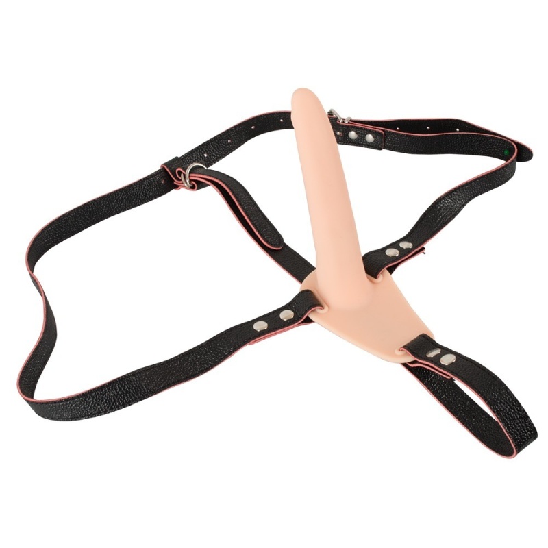 Vibrating Strap-On ORION – regulowany pas z wibracją i wyjmowanym wibrobulletem, 10 trybów, korpus silikonowy 15,7 cm - 4