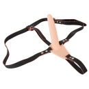 Vibrating Strap-On ORION – regulowany pas z wibracją i wyjmowanym wibrobulletem, 10 trybów, korpus silikonowy 15,7 cm - 4