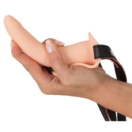 Vibrating Strap-On ORION – regulowany pas z wibracją i wyjmowanym wibrobulletem, 10 trybów, korpus silikonowy 15,7 cm - 6
