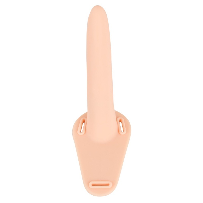 Vibrating Strap-On ORION – regulowany pas z wibracją i wyjmowanym wibrobulletem, 10 trybów, korpus silikonowy 15,7 cm - 7
