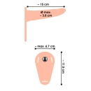 Vibrating Strap-On ORION – regulowany pas z wibracją i wyjmowanym wibrobulletem, 10 trybów, korpus silikonowy 15,7 cm - 9