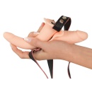 Podwójny Strap-On z Wibracją — Silikon i PU, 2 Dilda 15,7 cm i 8,8 cm, 10 Trybów - 6