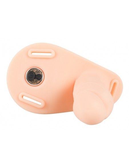 Podwójny Wibrujący Strapon Vibrating Double Strap-On - Strap-ony, dilda na pasku z wibracją - 9