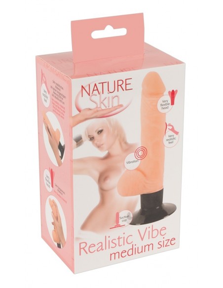 Realistyczny wibrator CYBERSKÓRA Nature Skin Realistic Vibe M - Wibratory z cyberskóry - 2