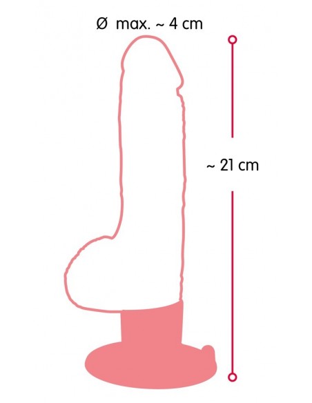 Realistyczny wibrator CYBERSKÓRA Nature Skin Realistic Vibe M - Wibratory z cyberskóry - 7