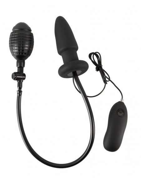 Wibrujący korek analny Inflatable vibrating butt plug - Kulki i korki analne wibrujące - 3