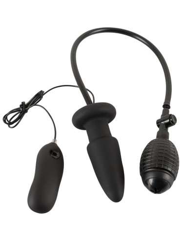 Wibrujący korek analny Inflatable vibrating butt plug - Kulki i korki analne wibrujące - 4