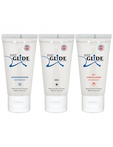 Wodny lubrykant Just Glide 3x200 ml - Lubrykanty do seksu klasycznego - 2