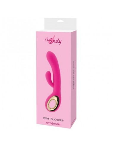 Wibrator króliczek handy two touch grip pink - Wibratory Króliczki - 2
