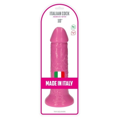 Dildo realistyczne Sansone z przyssawką 25,5 cm (8 cm średnicy) różowe - 1 2