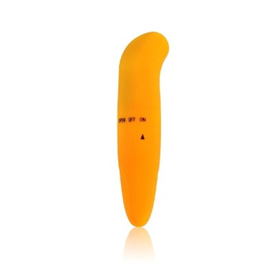 Wibrator do stymulacji punktu G Mini G Spot Orange - zakrzywiony, cichy, 12 cm, średnica 2,5 cm - 1