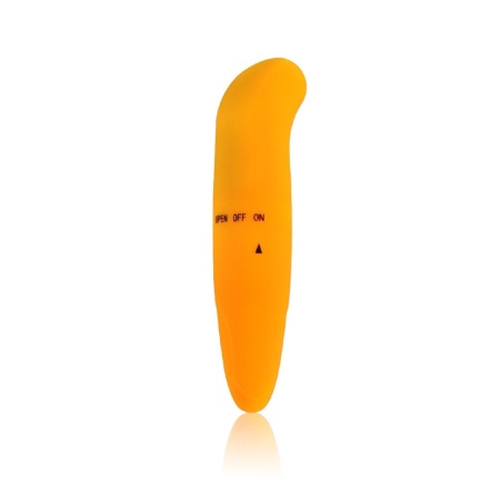 Wibrator do stymulacji punktu G Mini G Spot Orange - zakrzywiony, cichy, 12 cm, średnica 2,5 cm - 1