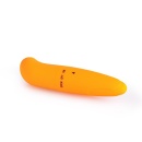 Wibrator do stymulacji punktu G Mini G Spot Orange - zakrzywiony, cichy, 12 cm, średnica 2,5 cm - 2