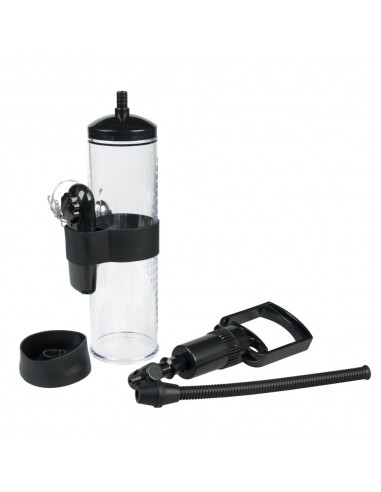 Pompka Erekcyjna Do Penisa Powerpump Max Black/Clear z Wibracjami - Pompki erekcyjne i powiększające penisa - 6