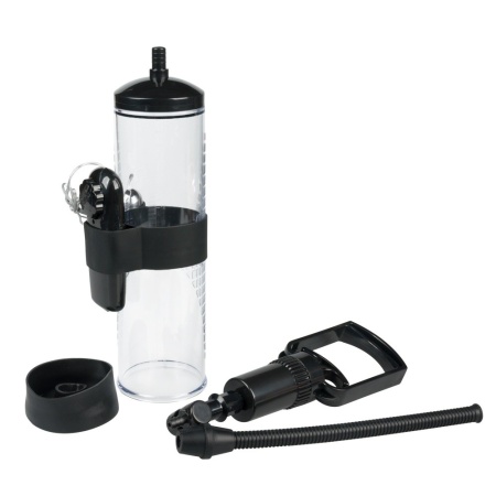 Pompka Erekcyjna Do Penisa Powerpump Max Black/Clear z Wibracjami - 6