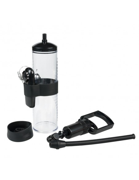 Pompka Erekcyjna Do Penisa Powerpump Max Black/Clear z Wibracjami - Pompki erekcyjne i powiększające penisa - 6