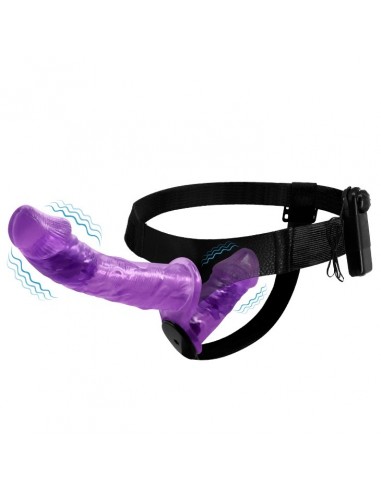 Wibrujący Strapon Ultra Passionate Harness Dual-Motor - Strap-ony, dilda na pasku z wibracją - 1