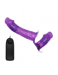 Wibrujący Strapon Ultra Passionate Harness Dual-Motor - Strap-ony, dilda na pasku z wibracją - 1 2